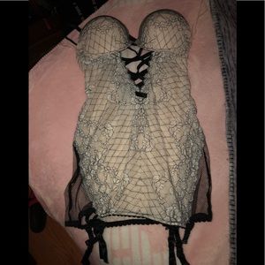 Victoria’s Secret garter lingerie
